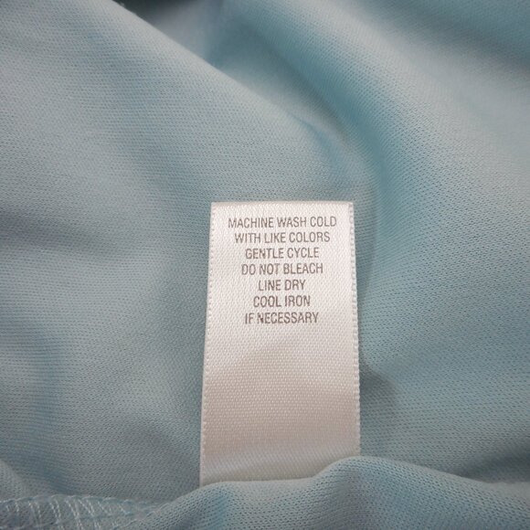 CJ Banks Womens Plus size 1X Teal Floral Top with Lace Overlay 3/4 Sleeve Blouse - Picture 9 of 10